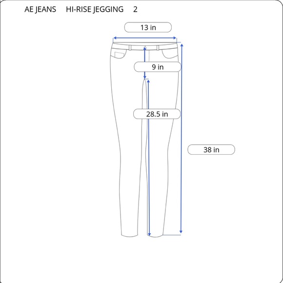 NWT American Eagle Hi-Rise Distressed Jegging - Picture 16 of 16